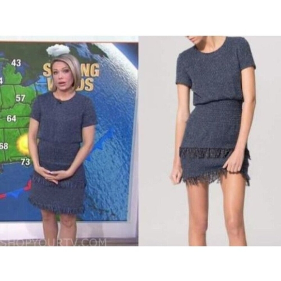 Maje Tweed Mini Rabata Dress Size: 1 - Picture 9 of 12